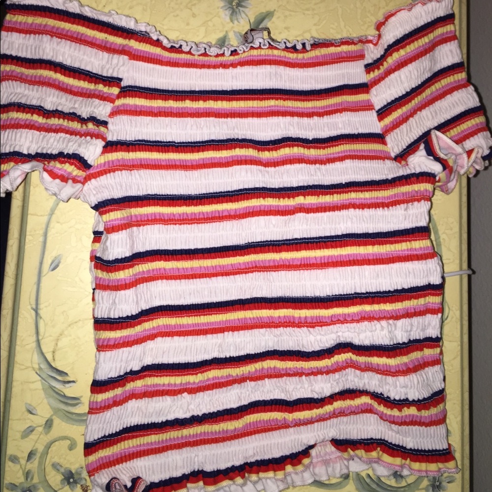 Off the shoulder crop top